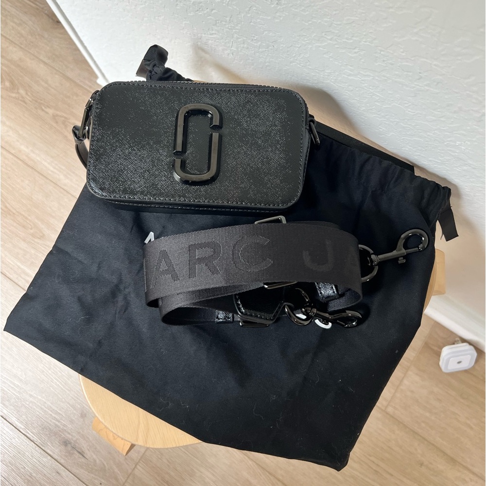 Marc Jacobs THE SNAPSHOT DTM, black crossbody bag